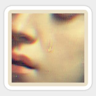 crying classical painting Sticker